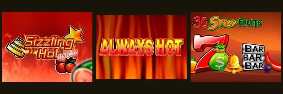 Фруктовые слоты казино Эльдорадо — Sizzling Hot, Always Hot, Spicy Fruits