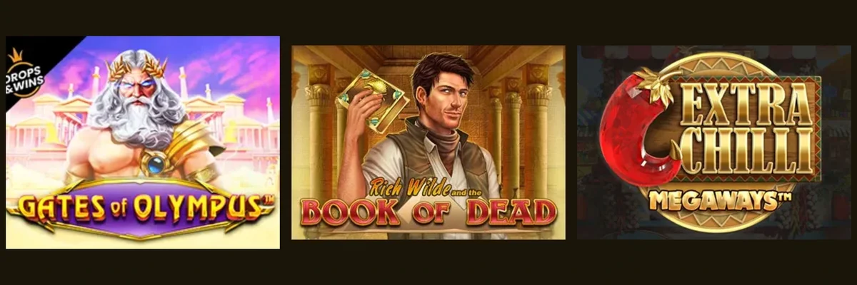 Высоковолатильные слоты — Gates of Olympus, Book of Dead, Extra Chilli Megaways